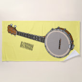 Serviette De Plage Illustration de Banjo (Devant)