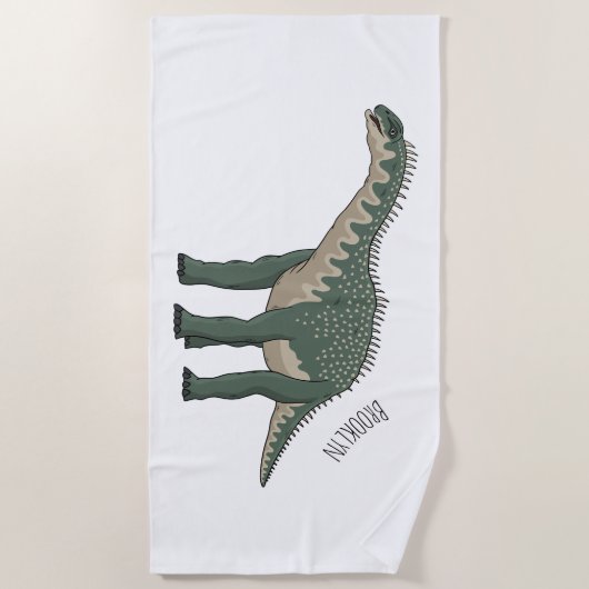 Serviette De Plage Illustration de Barapasaurus (Devant)