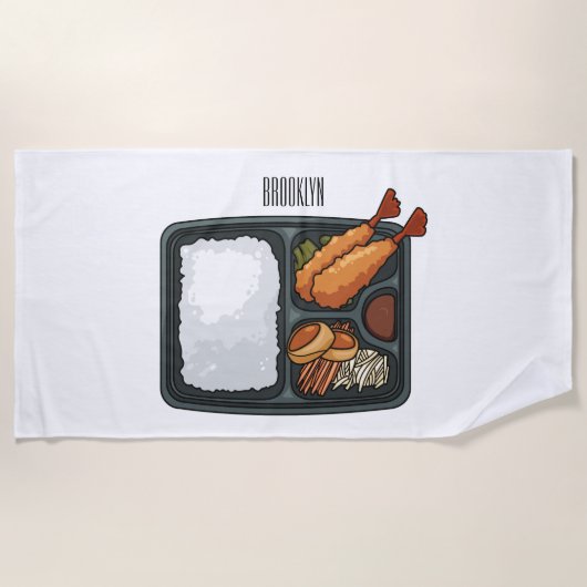 Serviette De Plage Illustration de Bento (Devant)
