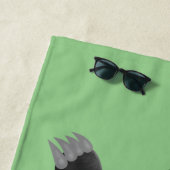 Serviette De Plage Illustration de blaireau au miel affamé (En situation)