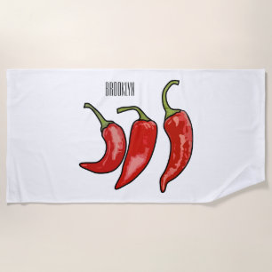 Serviette De Plage Illustration de chili