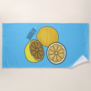 Serviette De Plage Illustration de citron
