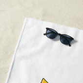 Serviette De Plage Illustration de dessin animé Bulldozer (En situation)