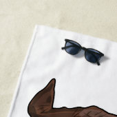 Serviette De Plage Illustration de dessin animé de morse (En situation)