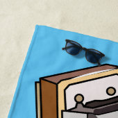 Serviette De Plage Illustration de dessin d'Harmonica (En situation)