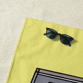 Serviette De Plage Illustration de dessin sur micro-ondes (En situation)