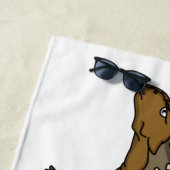 Serviette De Plage Illustration de dinosaure blindé Ankylosaurus (En situation)