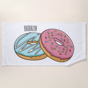 Serviette De Plage Illustration de Donut