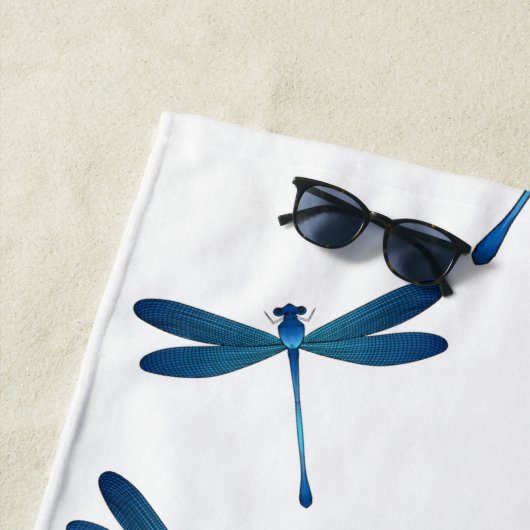 Serviette De Plage Illustration de dragonfly (En situation)