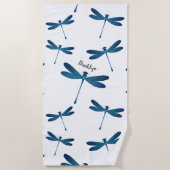 Serviette De Plage Illustration de dragonfly (Devant)