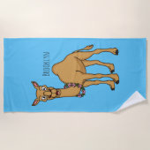 Serviette De Plage Illustration de dromadaire (Devant)