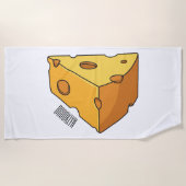 Serviette De Plage Illustration de fromage (Devant)