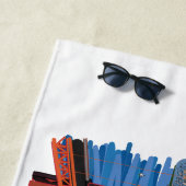 Serviette De Plage Illustration de golden gate bridge San Francisco (En situation)