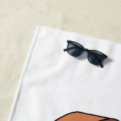 Serviette De Plage Illustration de guitare acoustique (En situation)