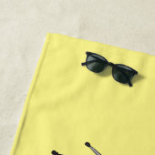 Serviette De Plage Illustration de kit de batterie (En situation)