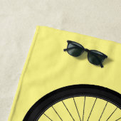 Serviette De Plage Illustration de la bande dessinée de vélo (En situation)