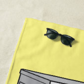 Serviette De Plage Illustration de la machine à laver (En situation)