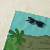 Serviette De Plage Illustration de la mignonne panthère noire jaguar (En situation)