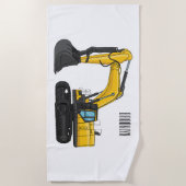 Serviette De Plage Illustration de la pelle Crawler (Devant)