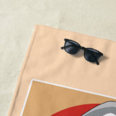 Serviette De Plage Illustration de l'attaque de requins sushis (En situation)