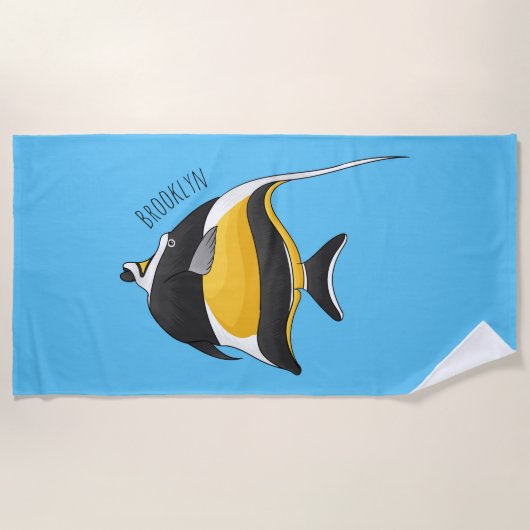 Serviette De Plage Illustration de l'idole mauresque (Devant)