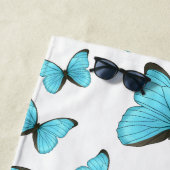 Serviette De Plage Illustration de papillons Morpho (En situation)