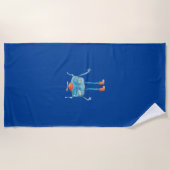 Serviette De Plage Illustration de Petit Alien Pi (Devant)