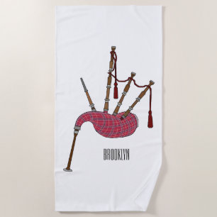 Serviette De Plage Illustration de pipes