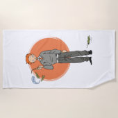 Serviette De Plage Illustration de Ron Weasley "Eat Slugs" (Devant)