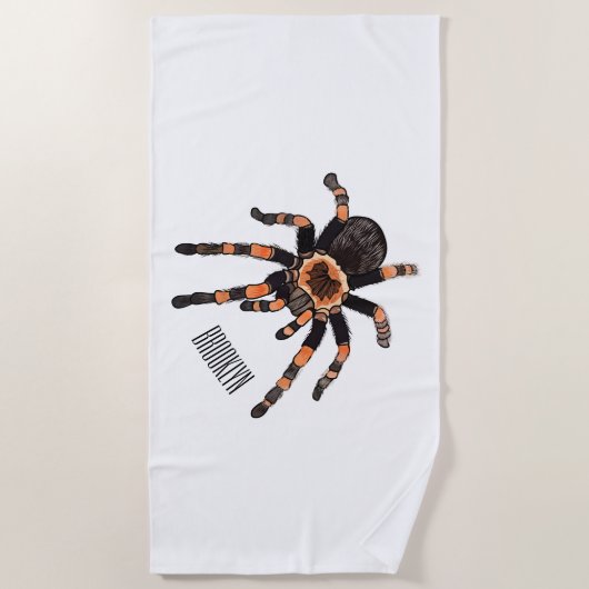 Serviette De Plage Illustration de Tarantula (Devant)