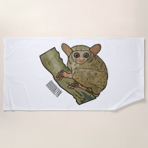 Serviette De Plage Illustration de Tarsier