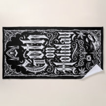 Illustration de typographie gothique pour les vaca