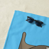 Serviette De Plage Illustration de Walrus (En situation)