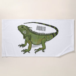 Serviette De Plage Illustration d'Iguana