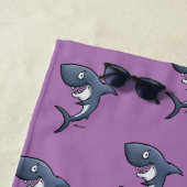 Serviette De Plage Illustration drôle de dessin de requin (En situation)