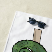 Serviette De Plage Illustration du caméléon de Jackson (En situation)