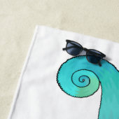 Serviette De Plage Illustration du caméléon de Jackson (En situation)