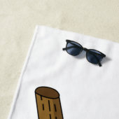 Serviette De Plage Illustration du caméléon de la parson (En situation)