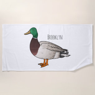 Serviette De Plage Illustration du canard de Majard