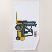 Serviette De Plage Illustration du chariot élévateur (Devant)