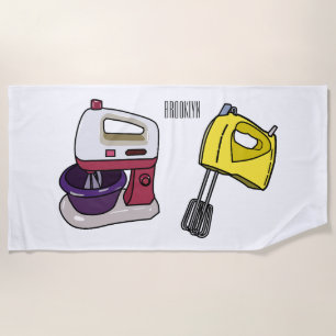 Serviette De Plage Illustration du mixer