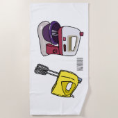 Serviette De Plage Illustration du mixer (Devant)