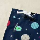 Serviette De Plage Illustration du Motif spatial (En situation)