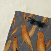 Serviette De Plage Illustration du patrimoine canarien du Yorkshire b (En situation)