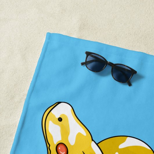 Serviette De Plage Illustration du serpent python birman (En situation)