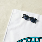 Serviette De Plage Illustration du ventilateur (En situation)