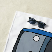 Serviette De Plage Illustration d'un train électrique (En situation)