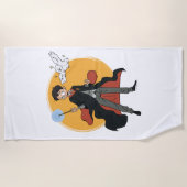 Serviette De Plage Illustration HARRY POTTER™ et Hedwig (Devant)
