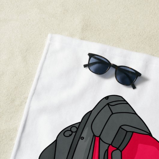 Serviette De Plage Illustration Jet ski (En situation)
