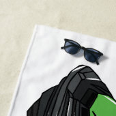Serviette De Plage Illustration Jet ski (En situation)